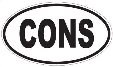 CONS - Oval Sticker