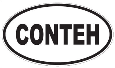CONTEH - Oval Magnet