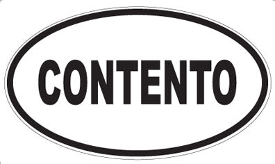 CONTENTO - Oval Magnet