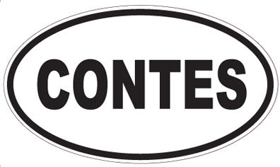 CONTES - Oval Sticker