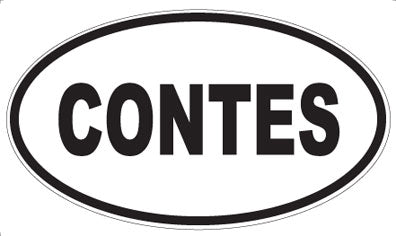 CONTES - Oval Magnet