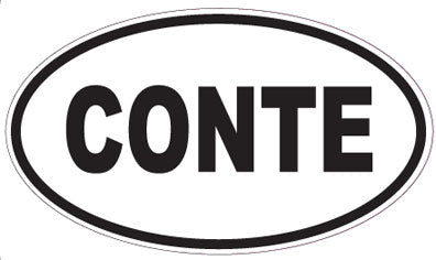 CONTE - Oval Magnet