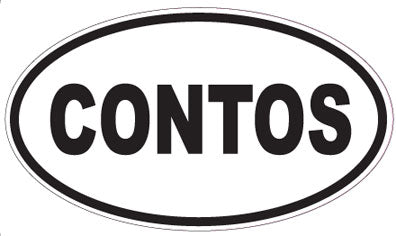 CONTOS - Oval Sticker