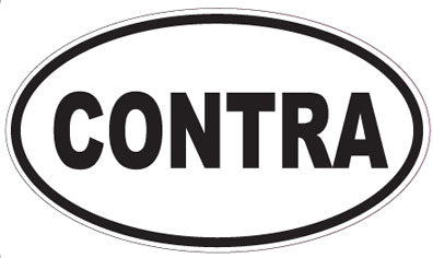 CONTRA - Oval Sticker