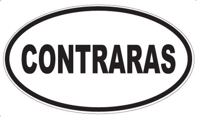 CONTRARAS - Oval Magnet