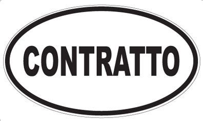 CONTRATTO - Oval Magnet