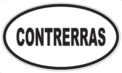 CONTRERRAS - Oval Magnet