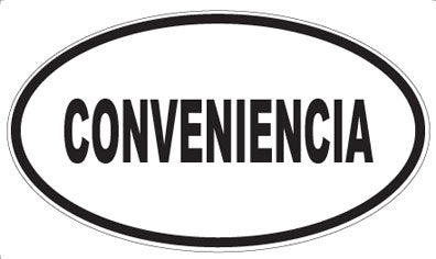 CONVENIENCIA - Oval Magnet