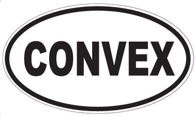 CONVEX - Oval Sticker