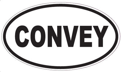 CONVEY - Oval Sticker