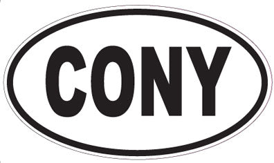 CONY - Oval Sticker