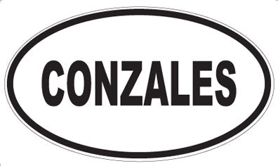 CONZALES - Oval Magnet