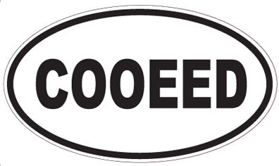 COOEED - Oval Sticker