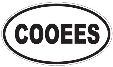 COOEES - Oval Sticker