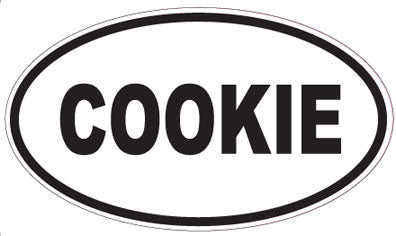 COOKIE - Oval Sticker