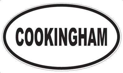 COOKINGHAM - Oval Magnet