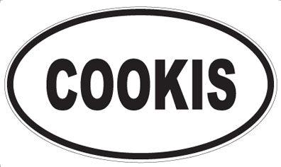 COOKIS - Oval Magnet