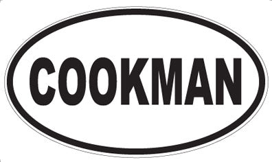 COOKMAN - Oval Magnet