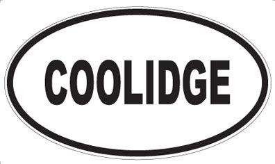 COOLIDGE - Oval Magnet