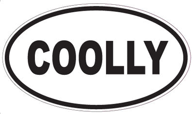 COOLLY - Oval Sticker