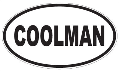 COOLMAN - Oval Magnet