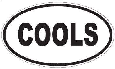 COOLS - Oval Sticker