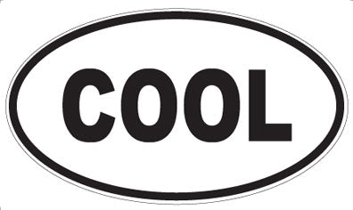 COOL - Oval Magnet