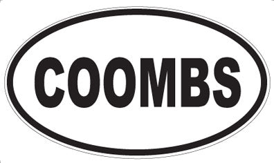 COOMBS - Oval Magnet