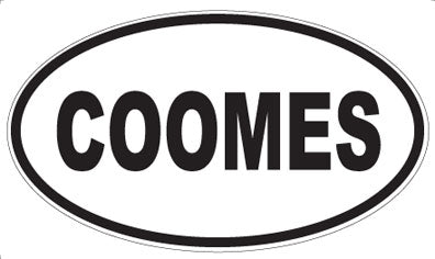 COOMES - Oval Magnet