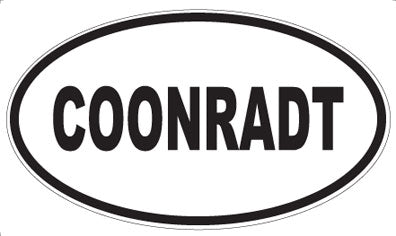 COONRADT - Oval Magnet