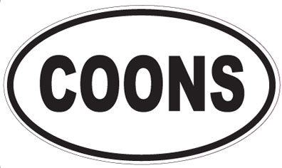 COONS - Oval Sticker