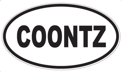 COONTZ - Oval Magnet
