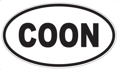 COON - Oval Magnet
