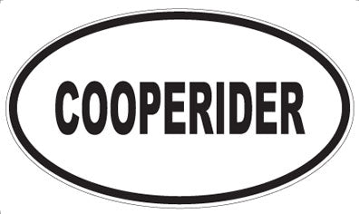COOPERIDER - Oval Magnet
