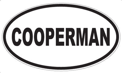 COOPERMAN - Oval Magnet