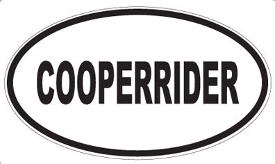 COOPERRIDER - Oval Magnet