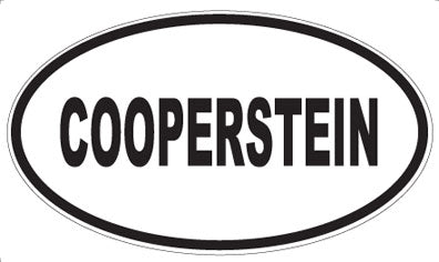 COOPERSTEIN - Oval Magnet
