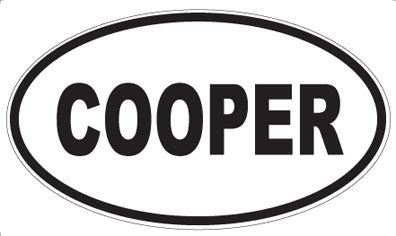 COOPER - Oval Magnet