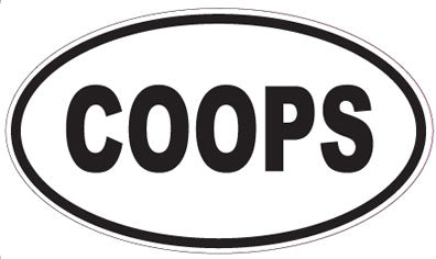COOPS - Oval Magnet