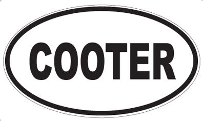 COOTER - Oval Magnet