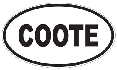 COOTE - Oval Magnet