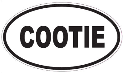 COOTIE - Oval Sticker