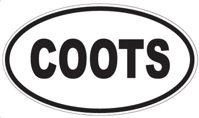 COOTS - Oval Sticker