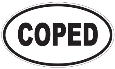 COPED - Oval Sticker