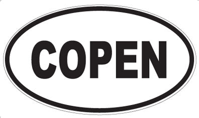 COPEN - Oval Magnet