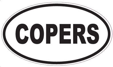 COPERS - Oval Sticker