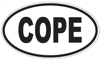 COPE - Oval Sticker