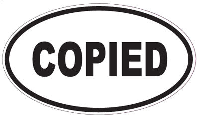 COPIED - Oval Sticker