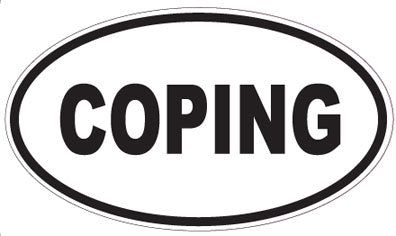 COPING - Oval Sticker