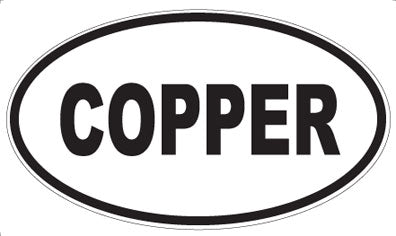 COPPER - Oval Magnet